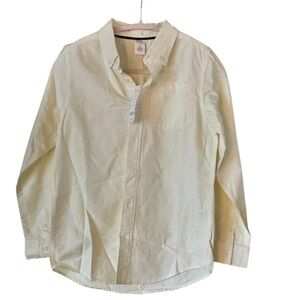 Boy's Cream Button-Down Shirt